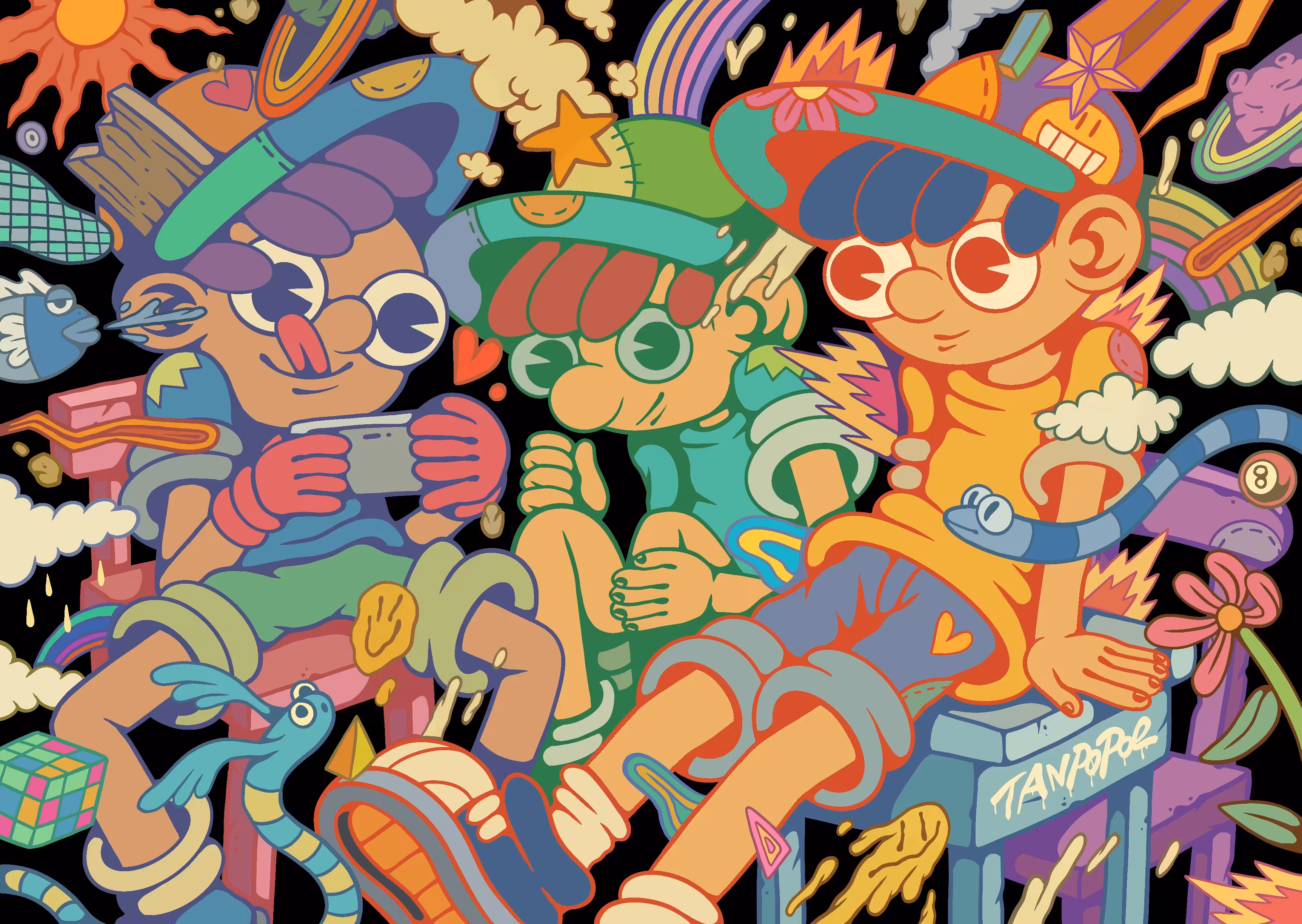 Today is chaotic but colorful. :D