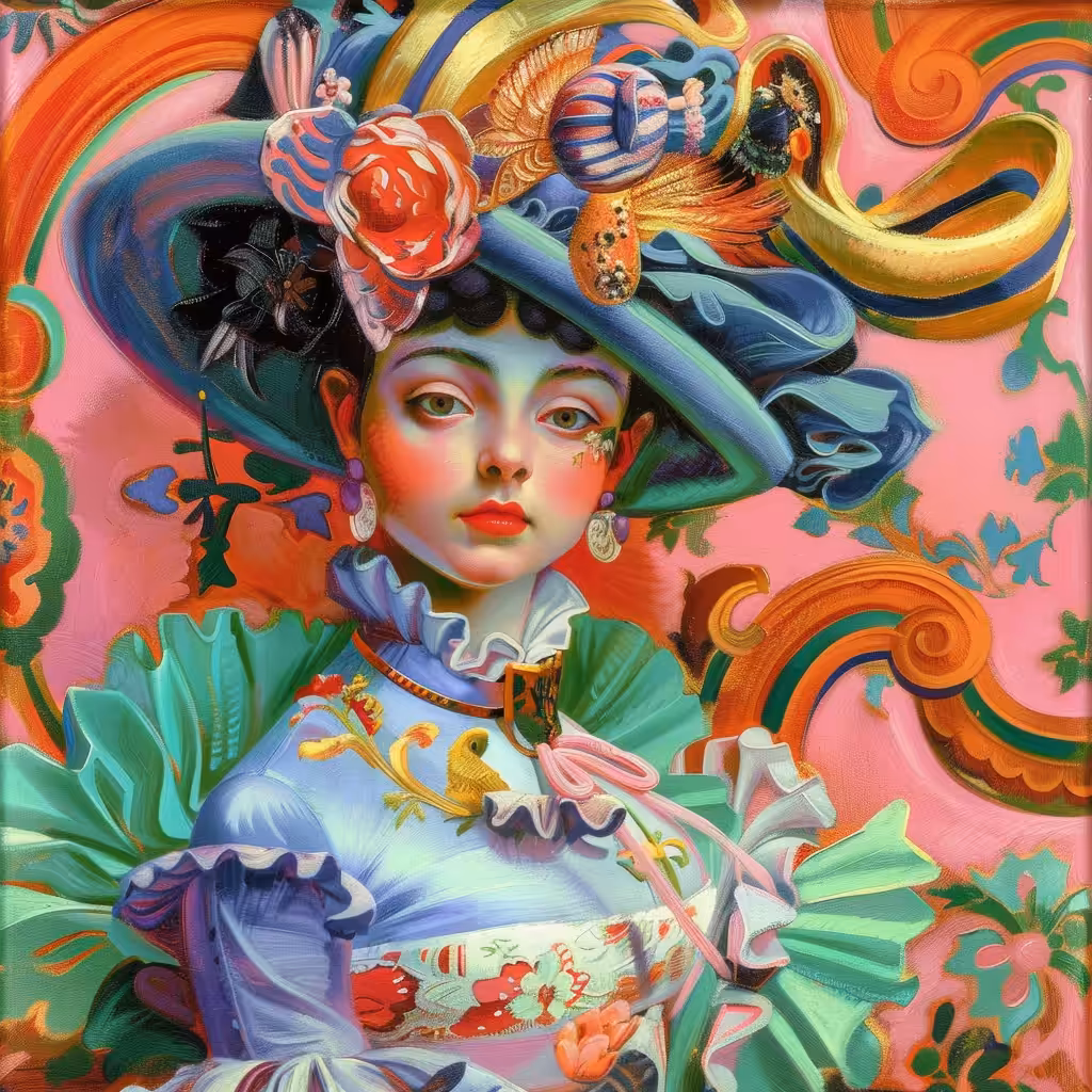 Woman with hat 02