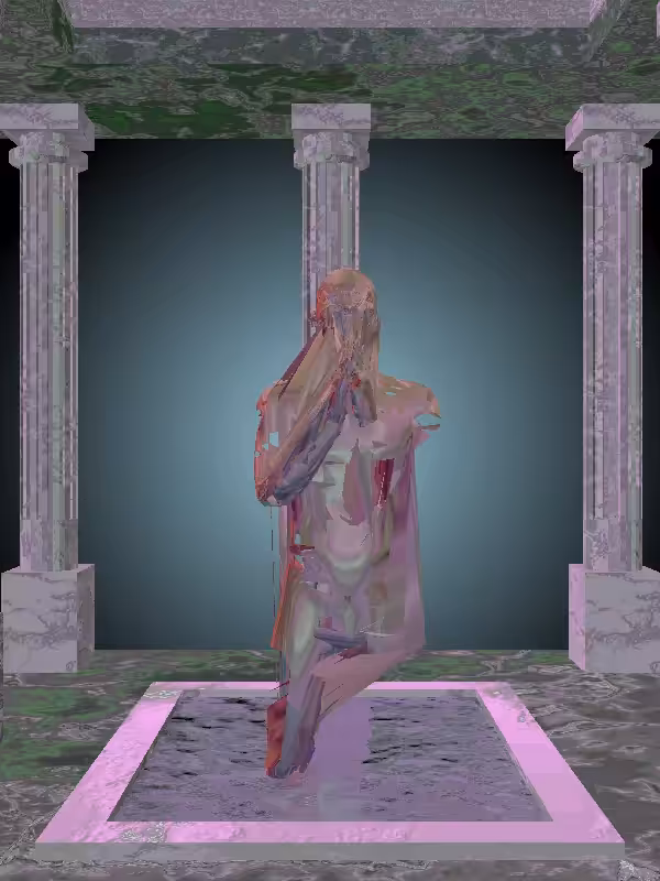 HeavenComputer: The Praying Multichrome Haze Man #6014