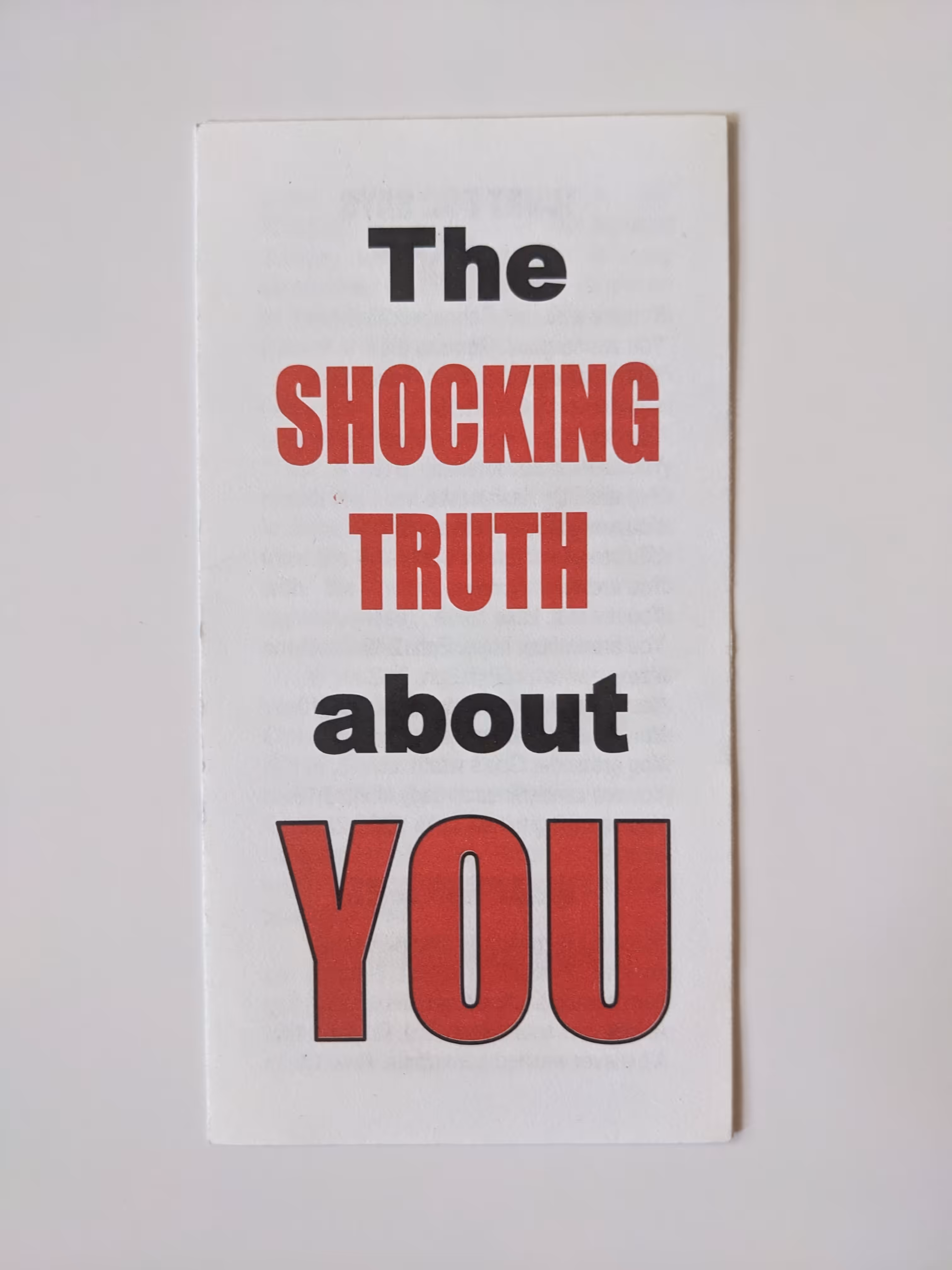 The SHOCKING TRUTH about YOU