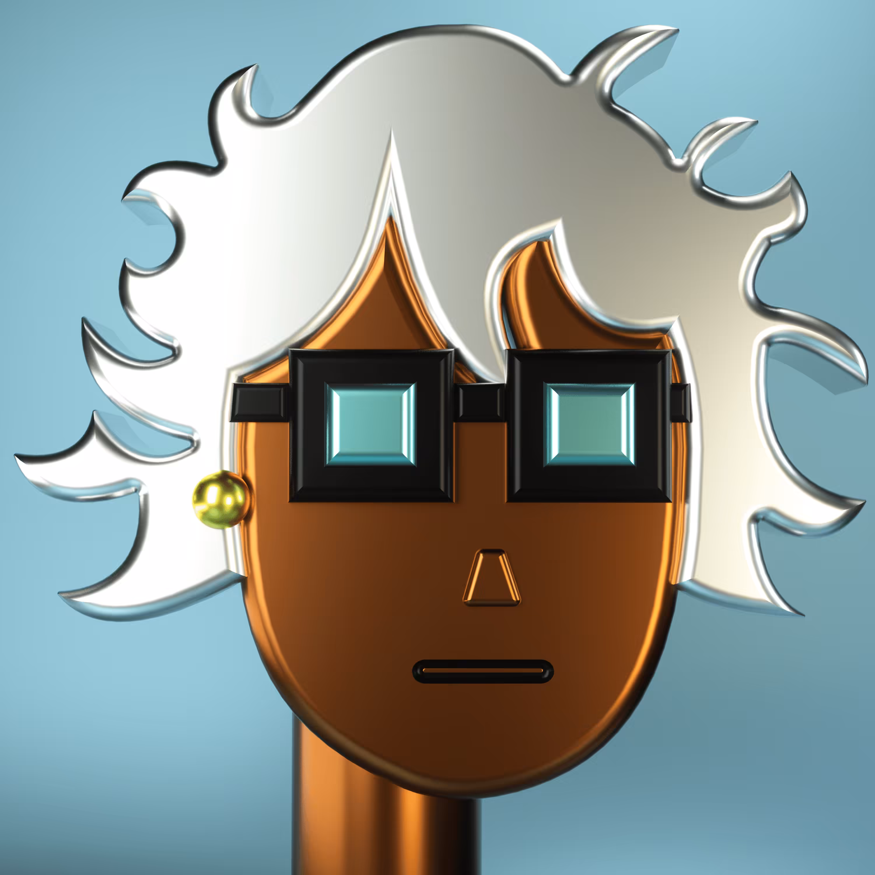 3D Chrome Punk #0468