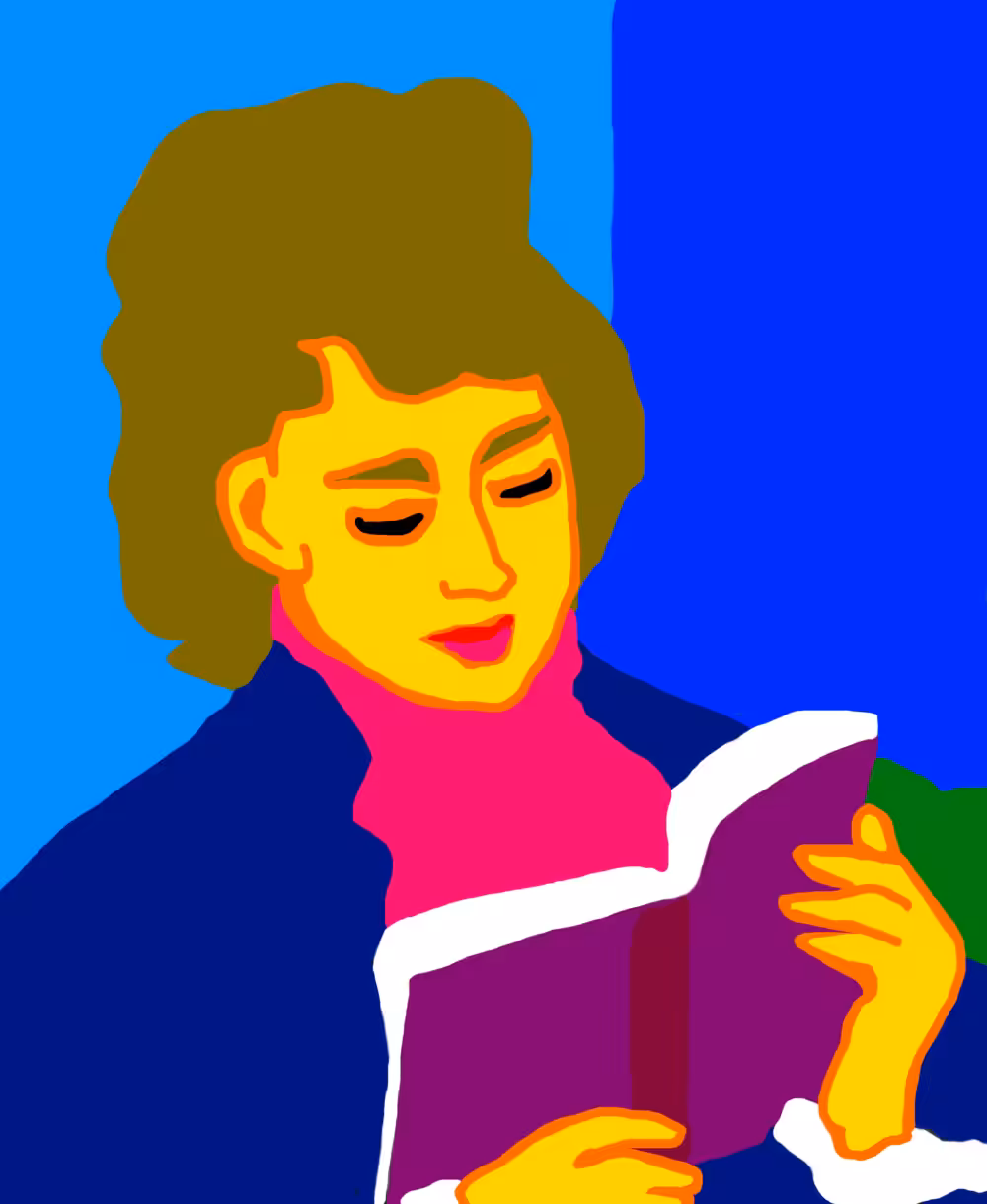 DIGITAL PAINTING: Louise dans sa lecture