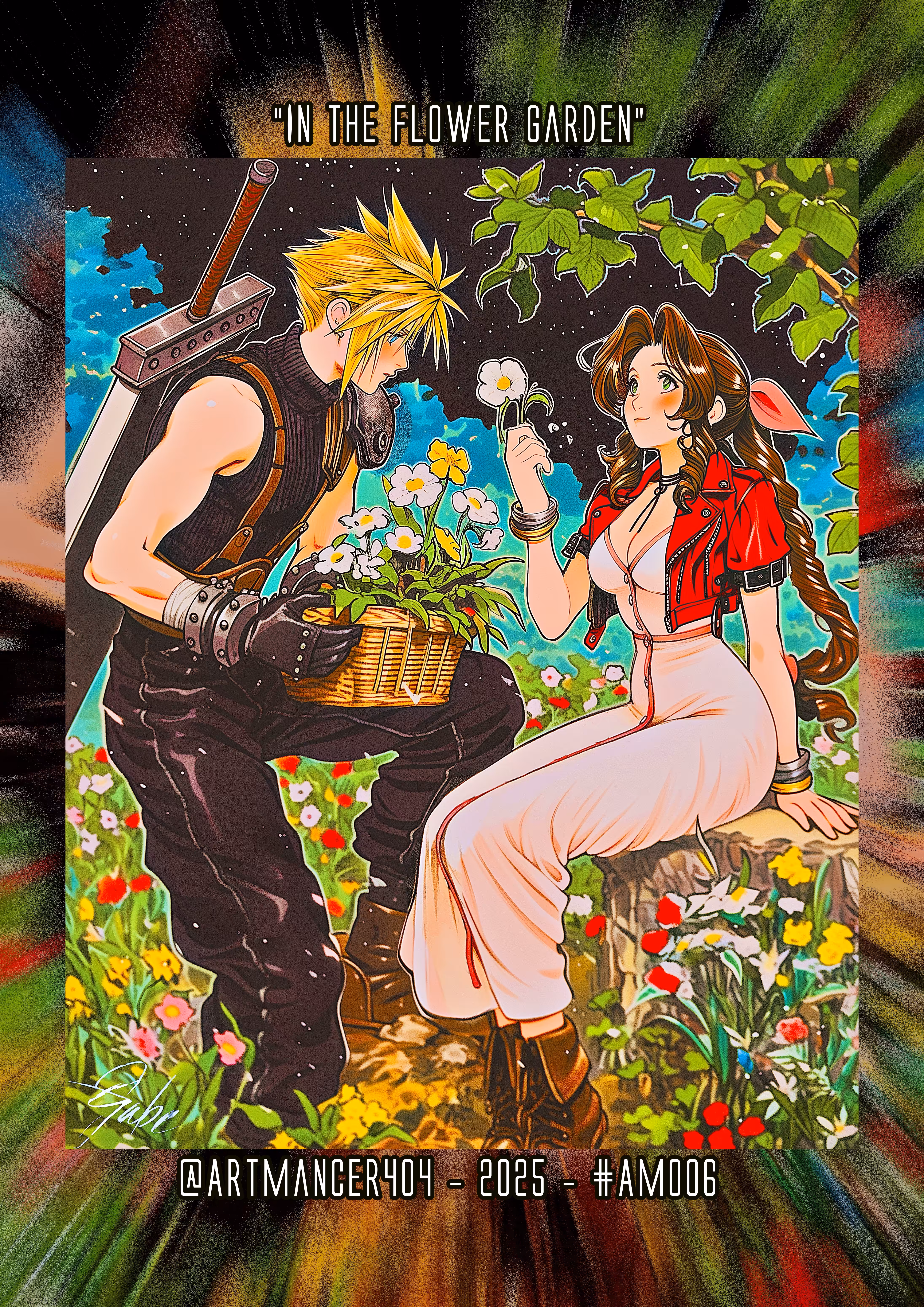GlitchGang Art Masters: In The Flower Garden by Artmancer404