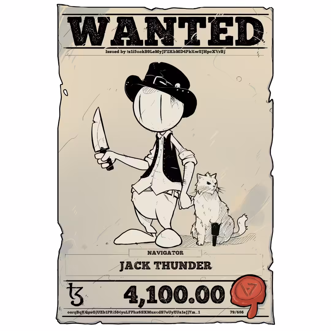 JACK THUNDER | TEZOS PIRATE 79/666