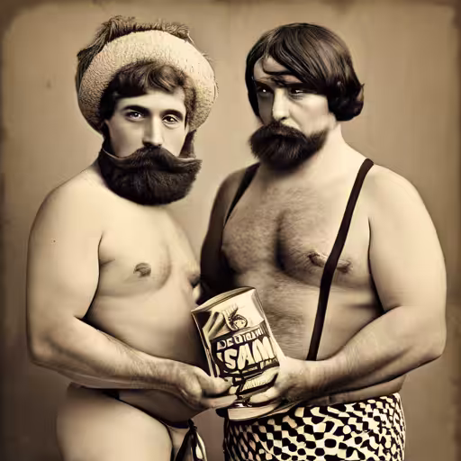 Bretelles, bandeau et moustaches