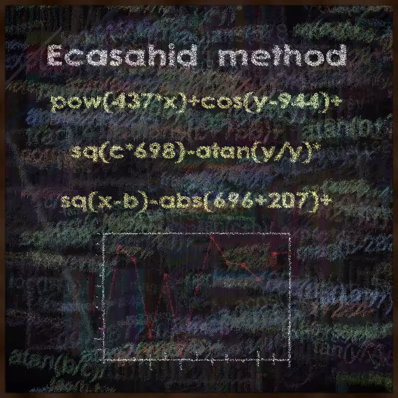Formula on chalkboard 100% code #11