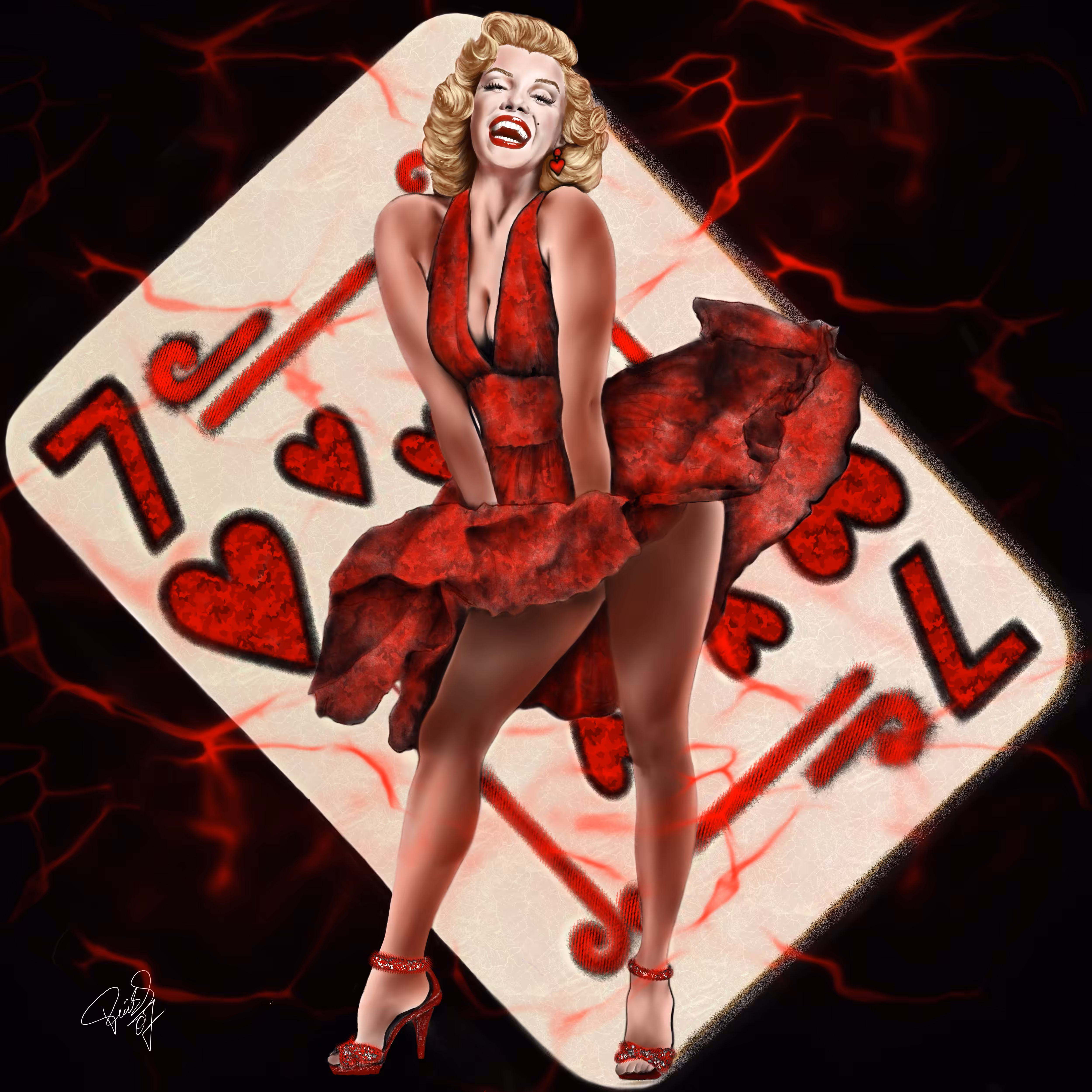 "Merlin's Scarlet Siren"