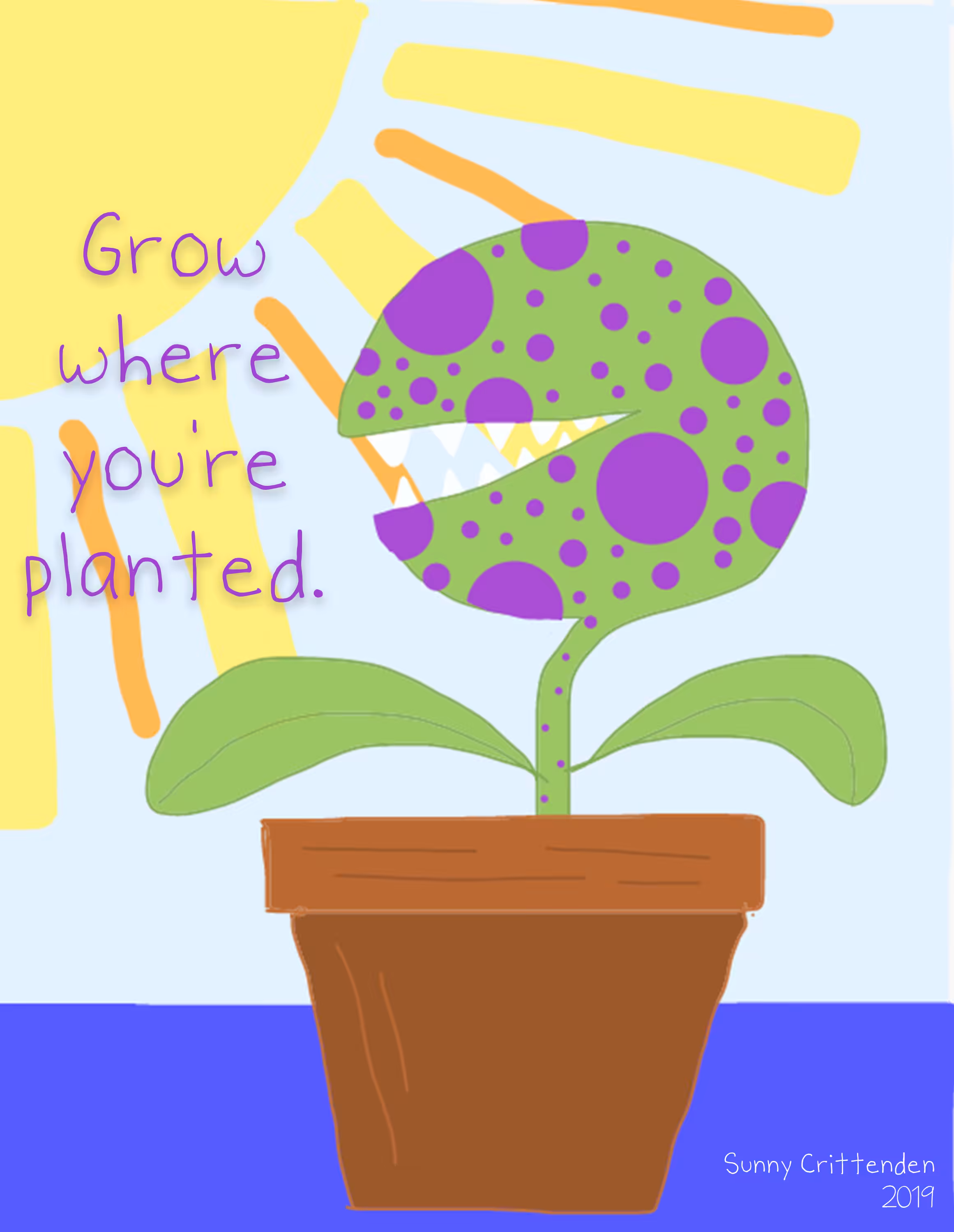 "Venus Flytrap" by Sunny Crittenden (digital, 2019)