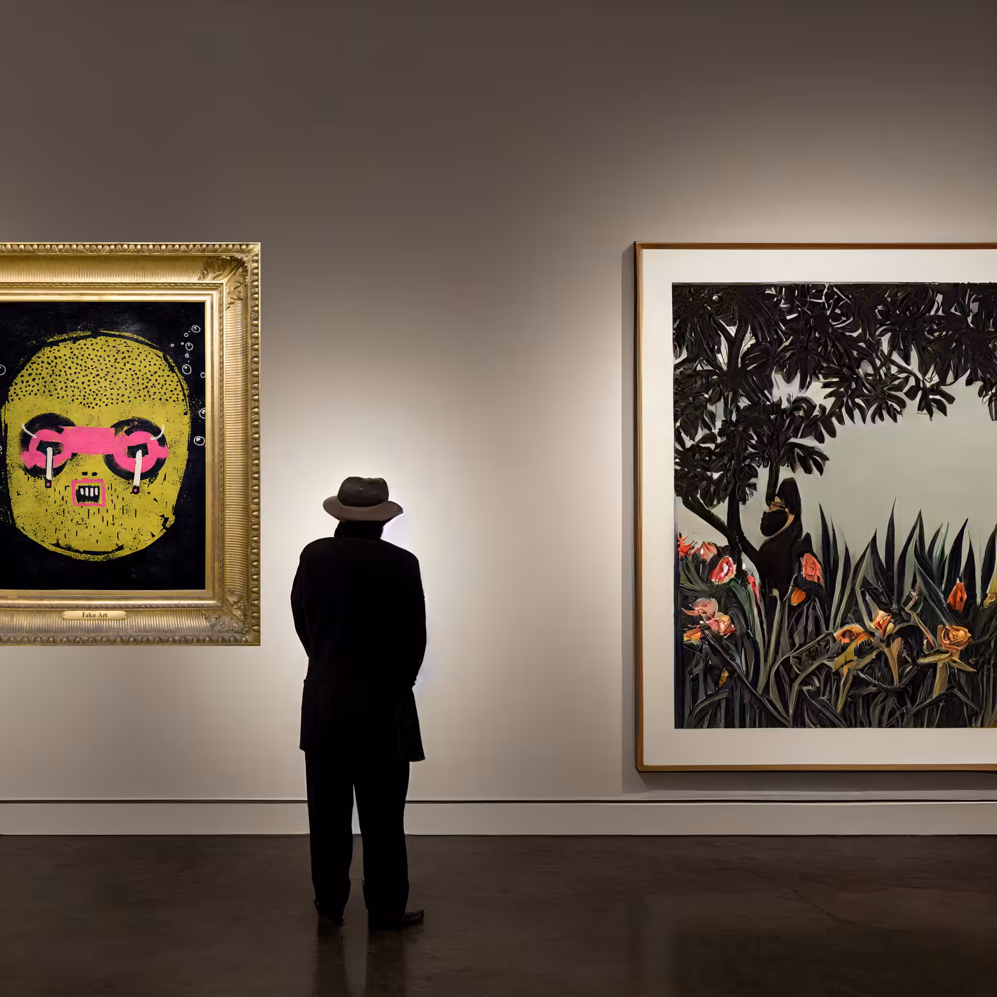 Henri Rousseau admiring a Grifter at the MOMA