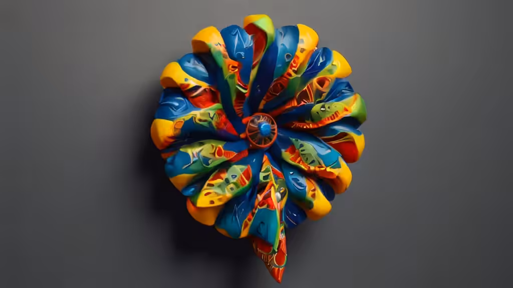 3D pinwheel #88 Colour Loop