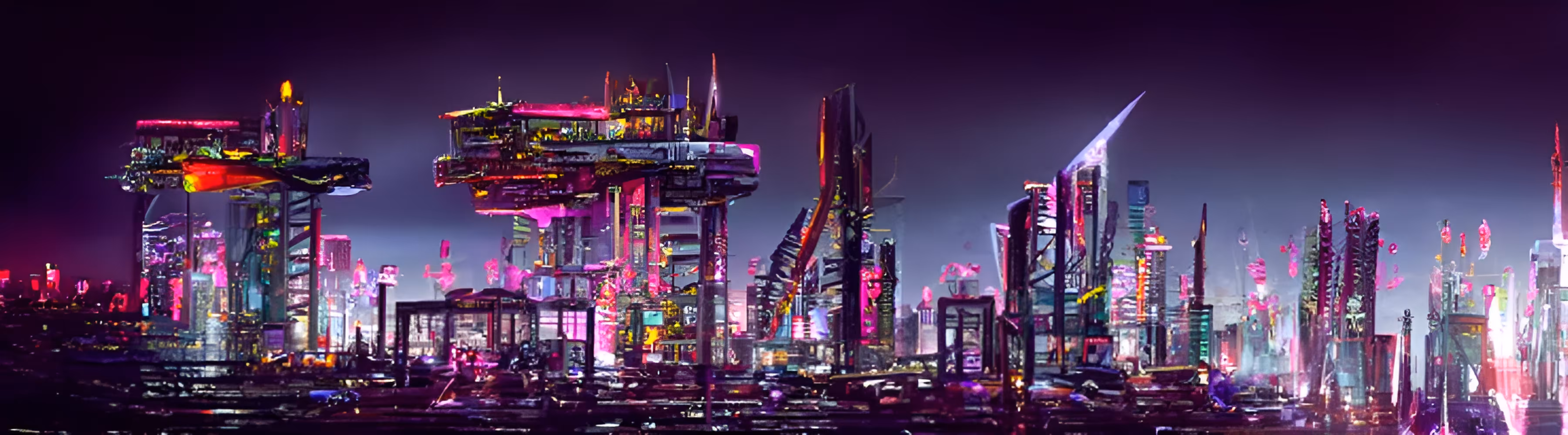 Cyberpunk City by The Sea
