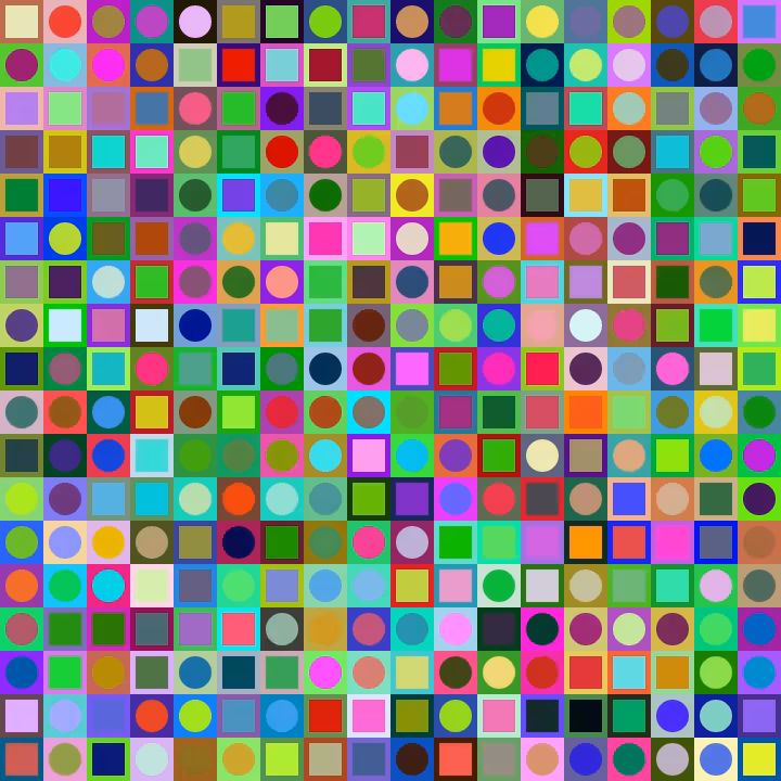 Square Dot Composition #83