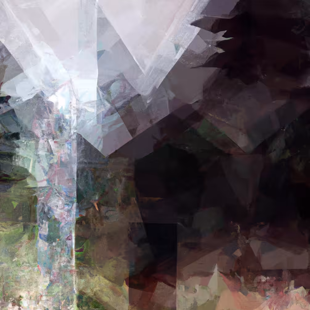 abstract forest geometric digital art 4