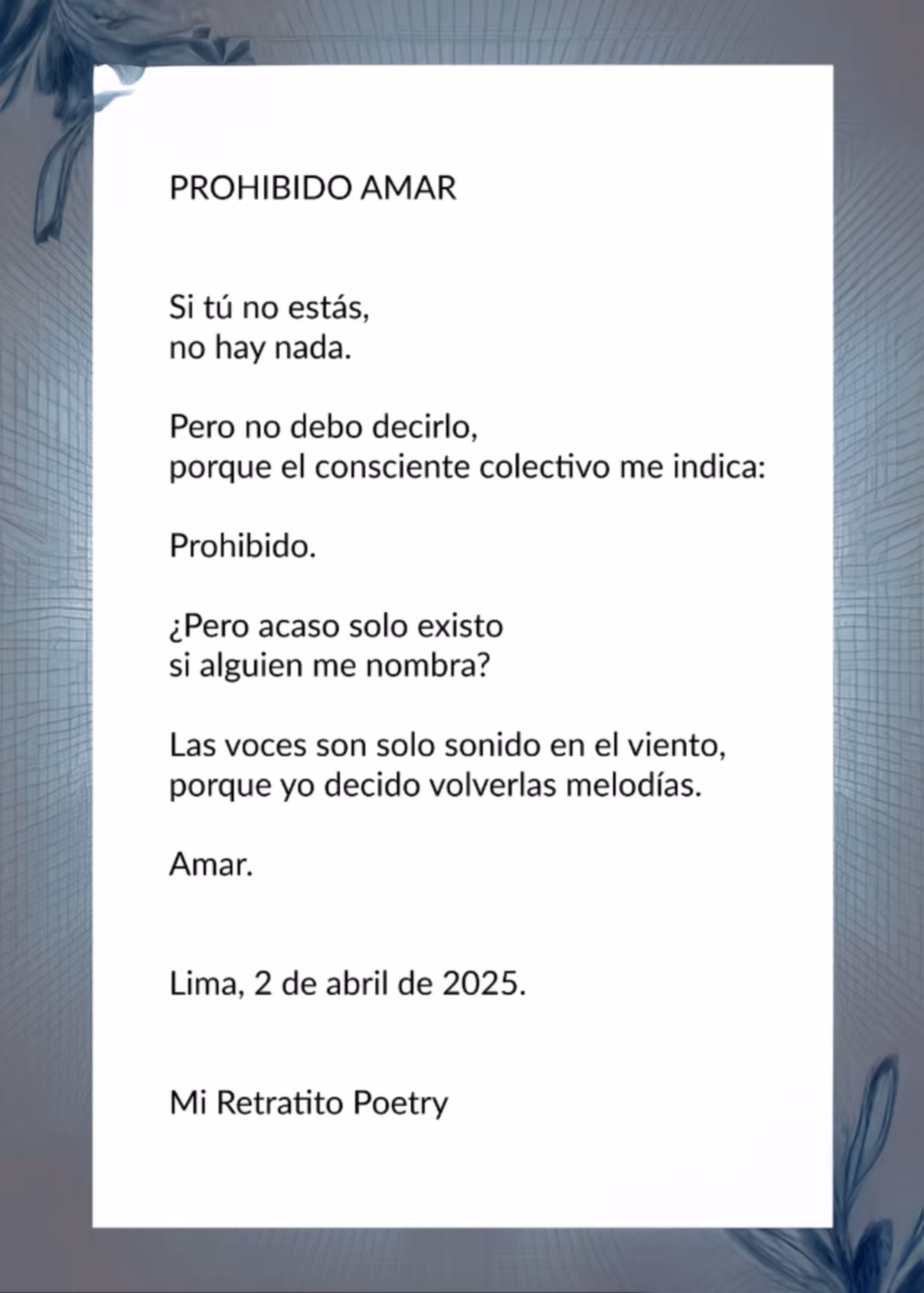Prohibido amar