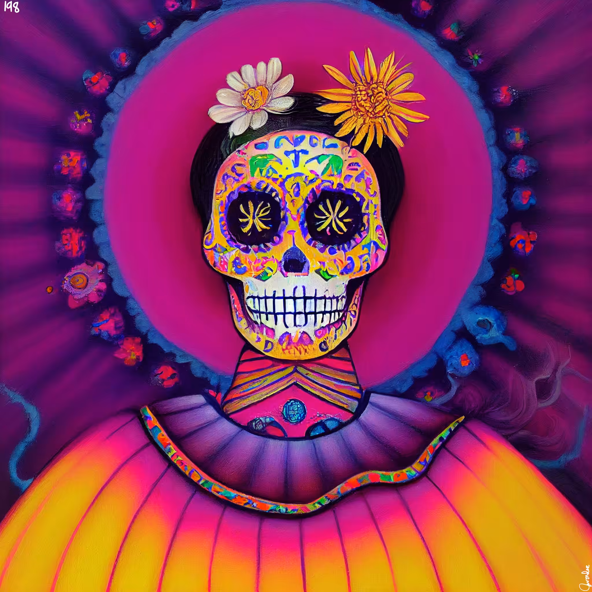 sugar skull #198