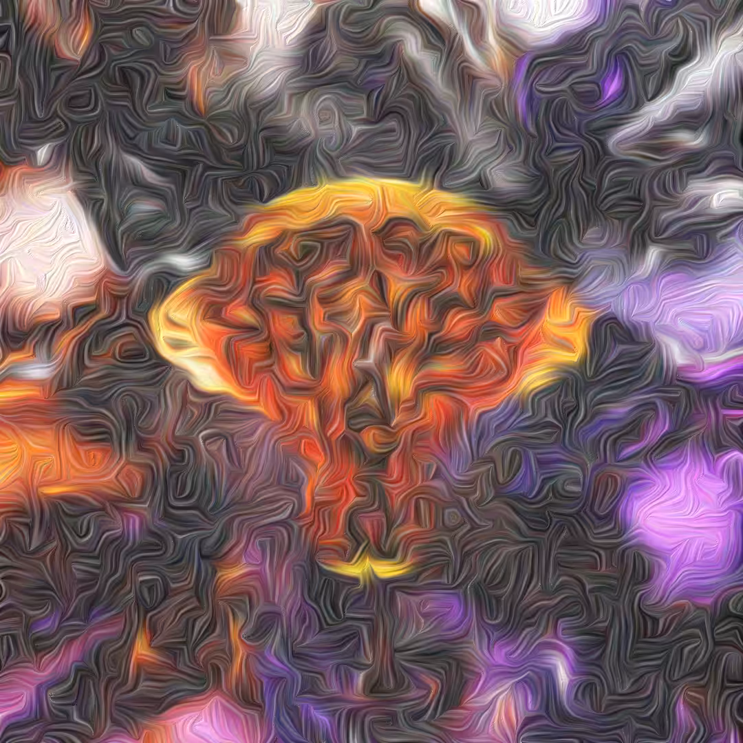 Swirly oily monkey