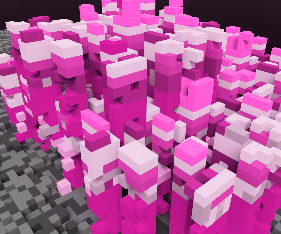 3D colorful blocks 01