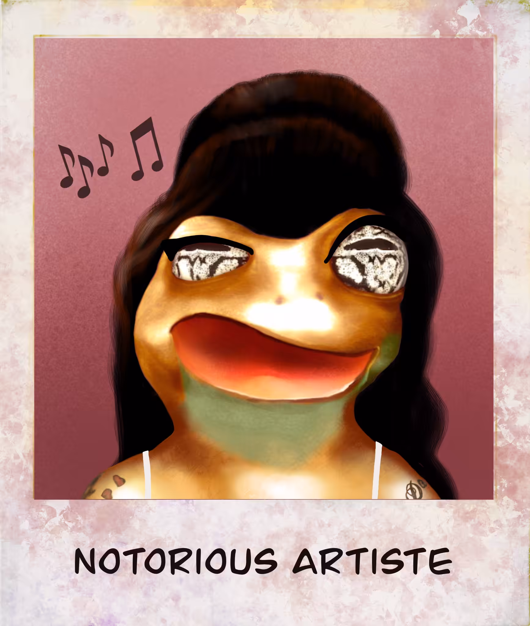 Frogland Notorious Artiste - Amy Chirphouse 
