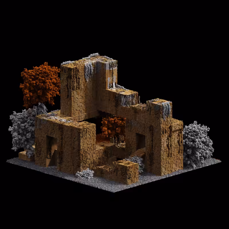 The voxel house #N1 #2