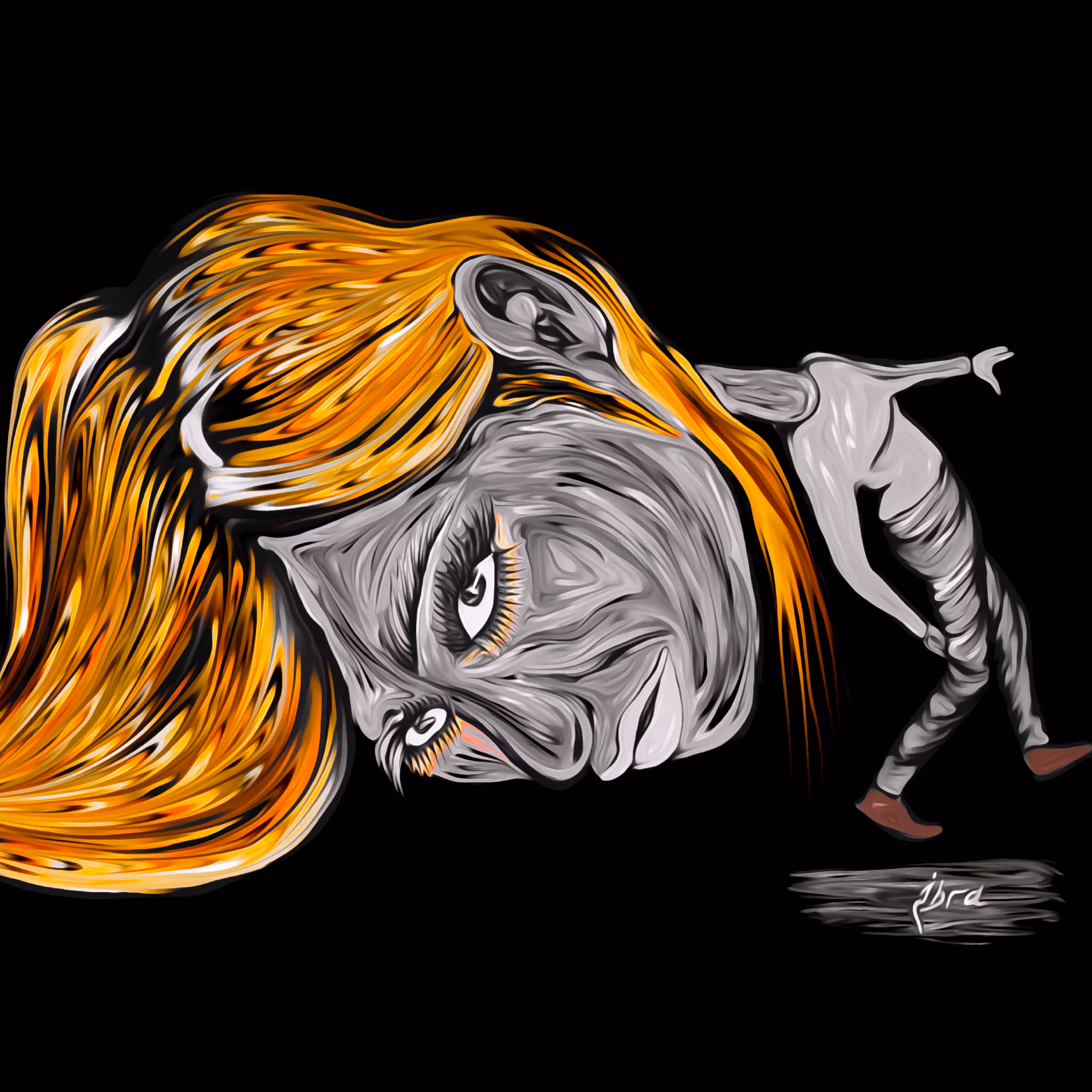 illustration_ibra: Her body was no longer strong enough to carry her head and its contents.
