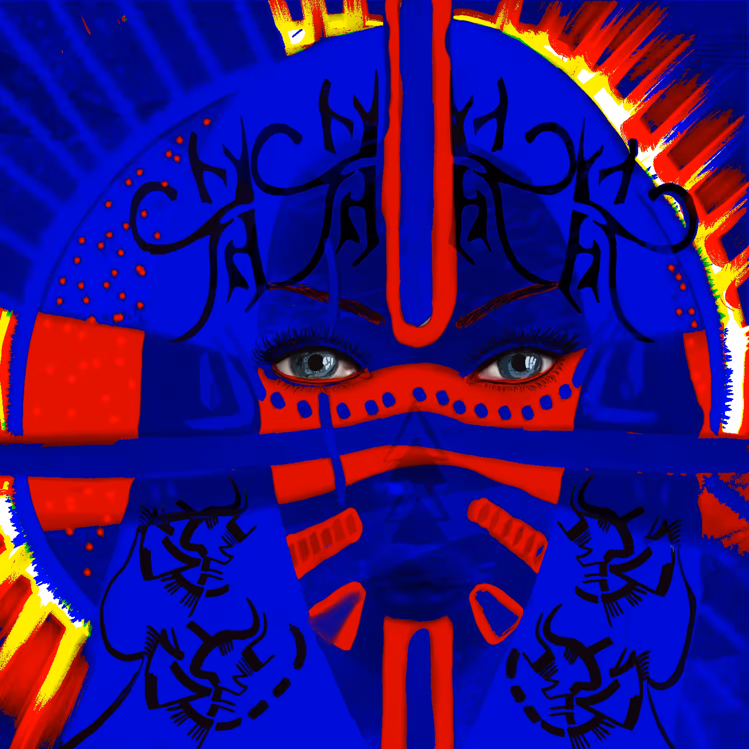 TTT 004 Blue Tribal Witch