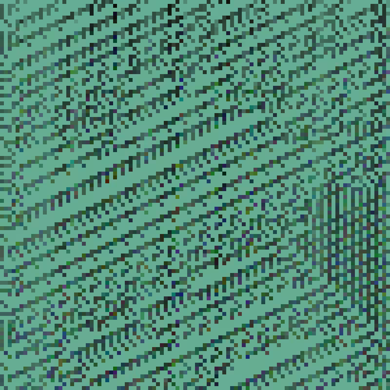 Colored Elementary Cellular Automaton #167