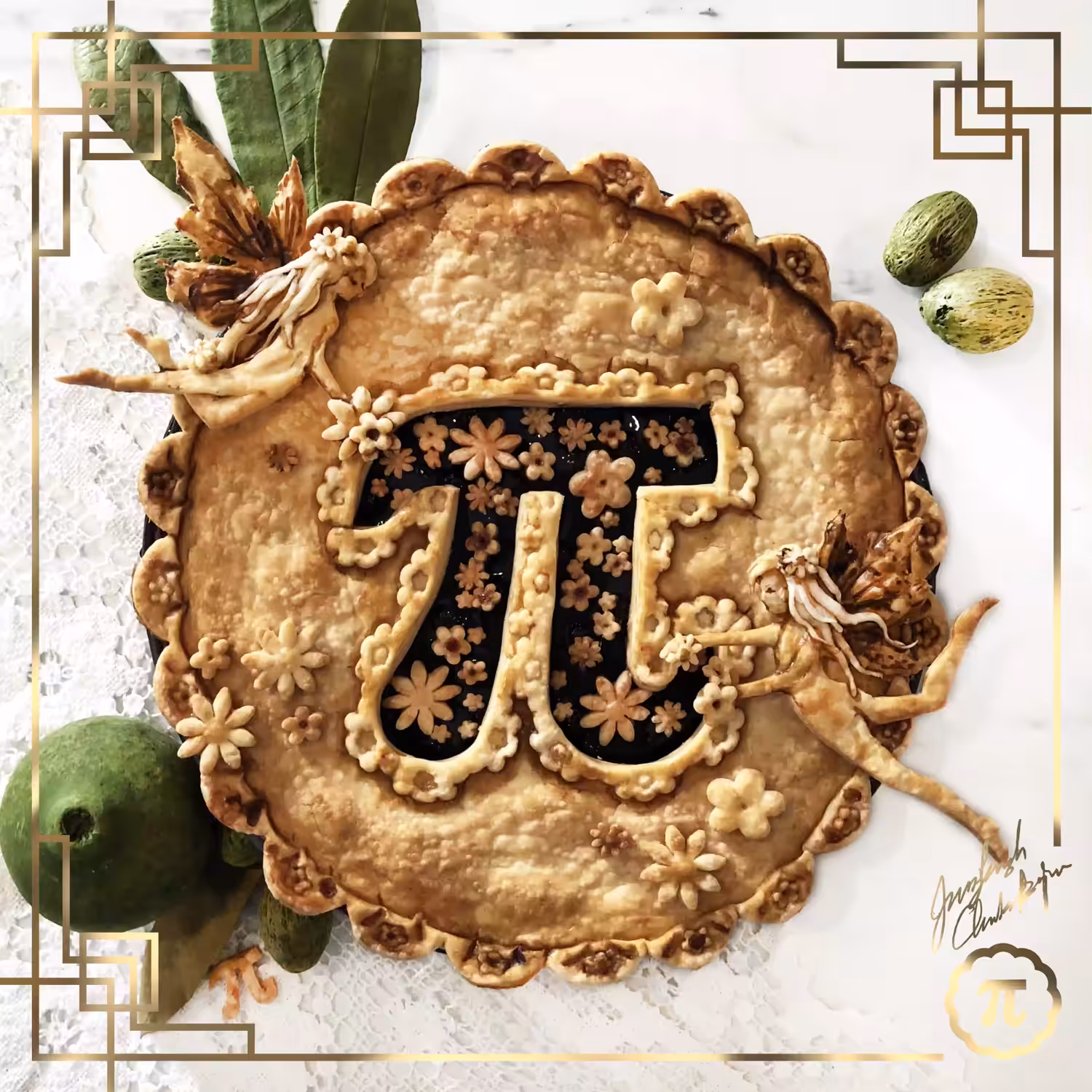 Pie Art Trading Card #1 - Pi Day Fairies