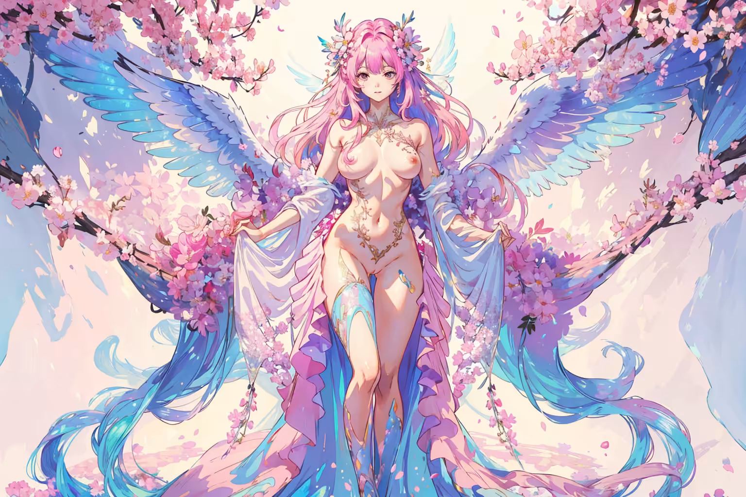 Delicate flower angel ๐