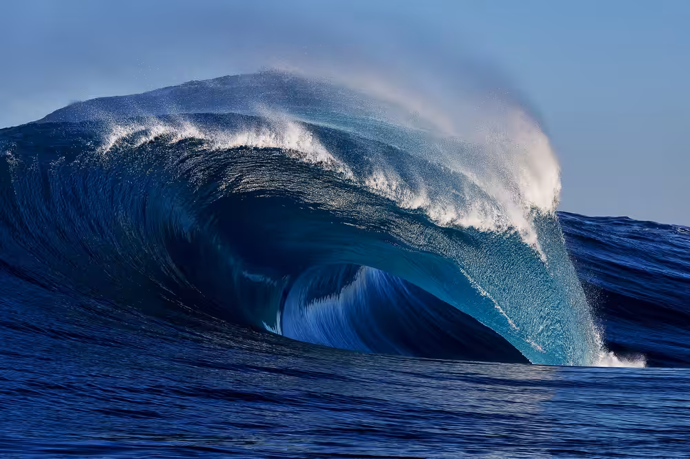 From the depths.