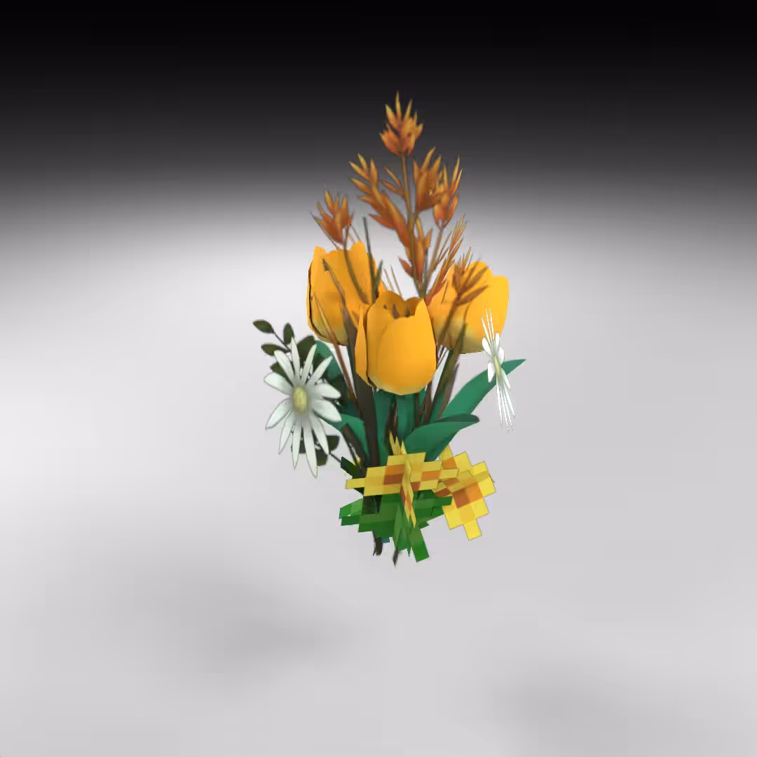 Hand-hacked Bouquet 80