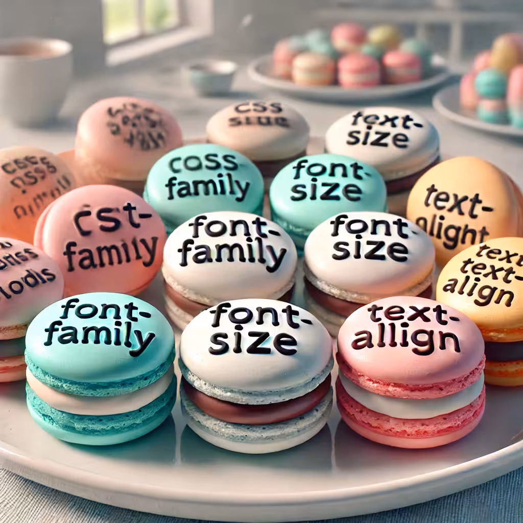 Developer's Menu: The CSS Typography Macarons
