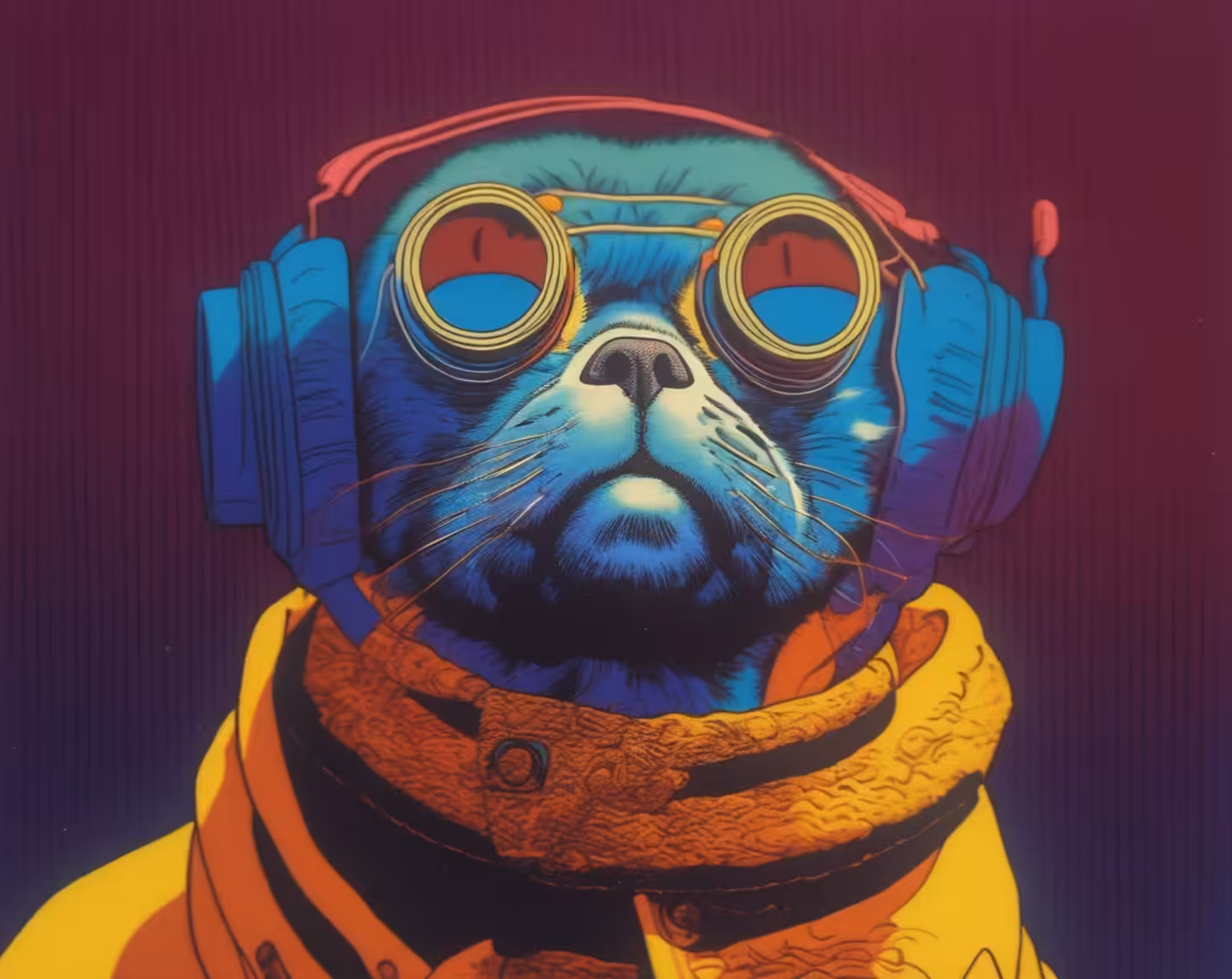 Retro Anime Pug #4