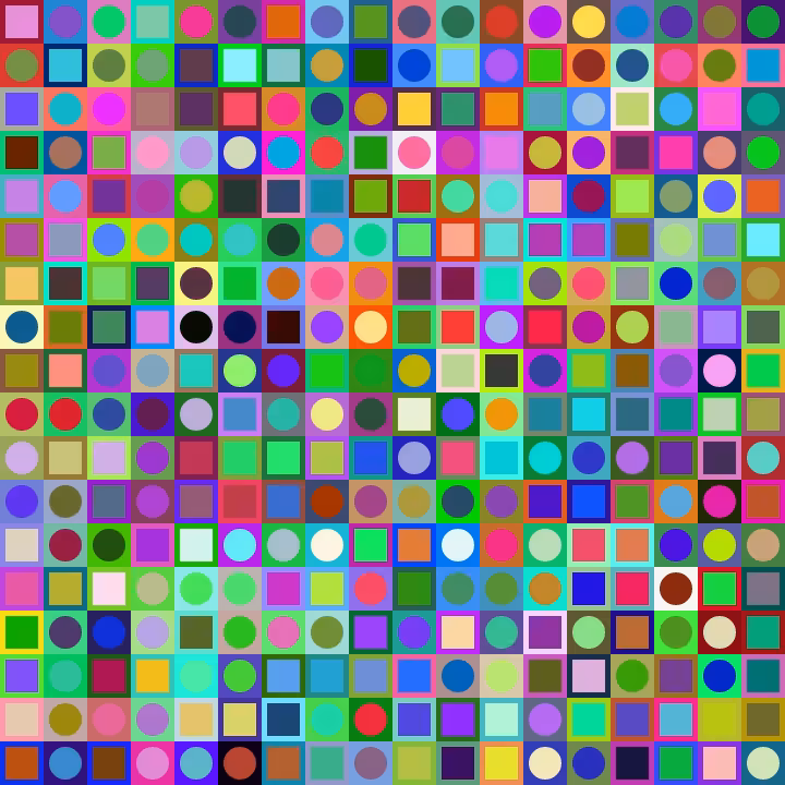 Square Dot Composition #398