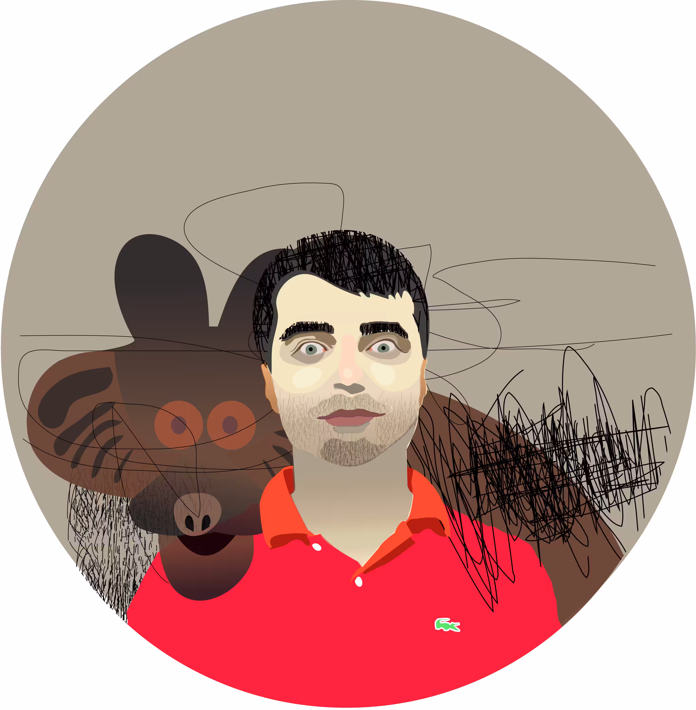 Misha and beast from Vasylkiv 