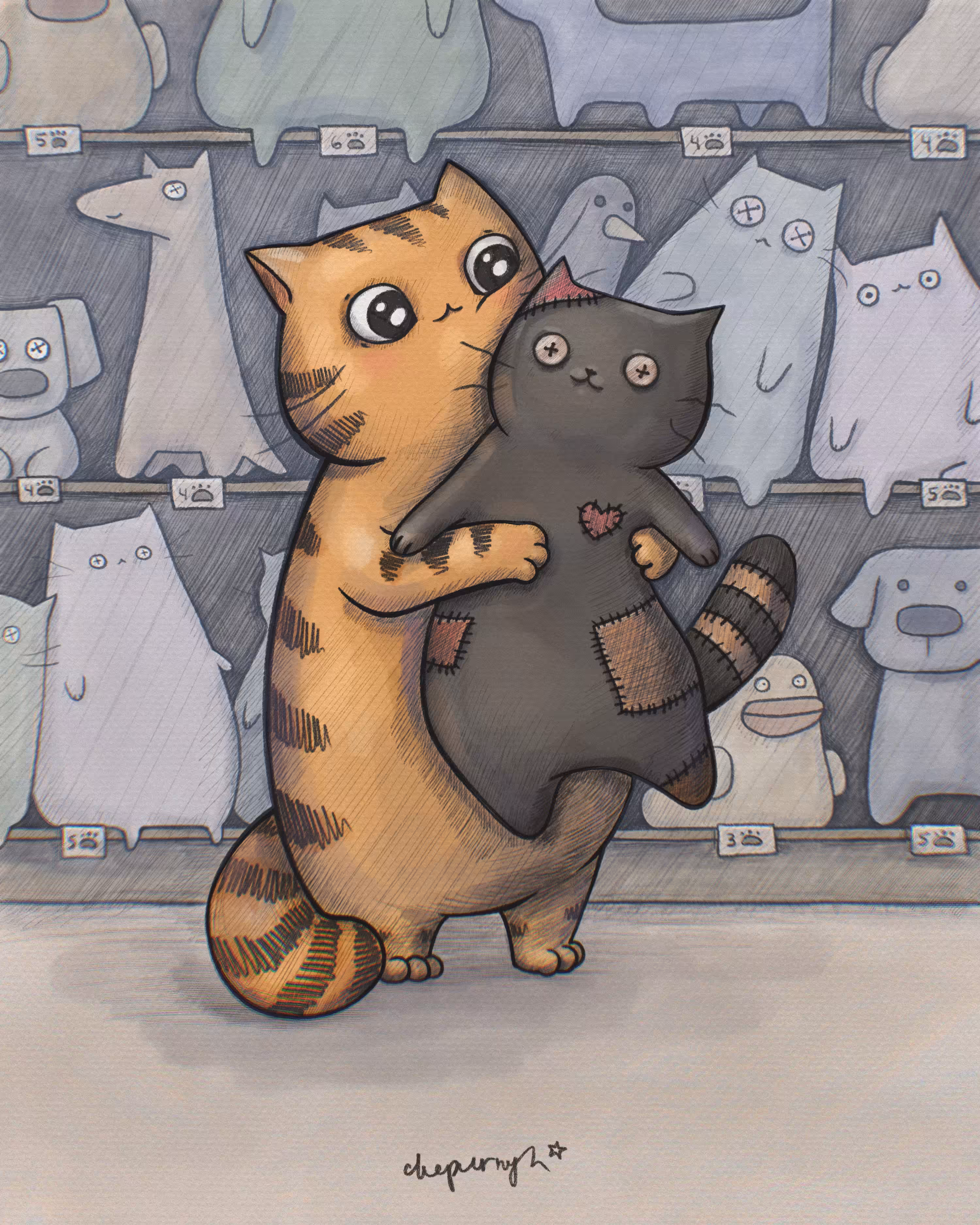 Black Plush Happiness