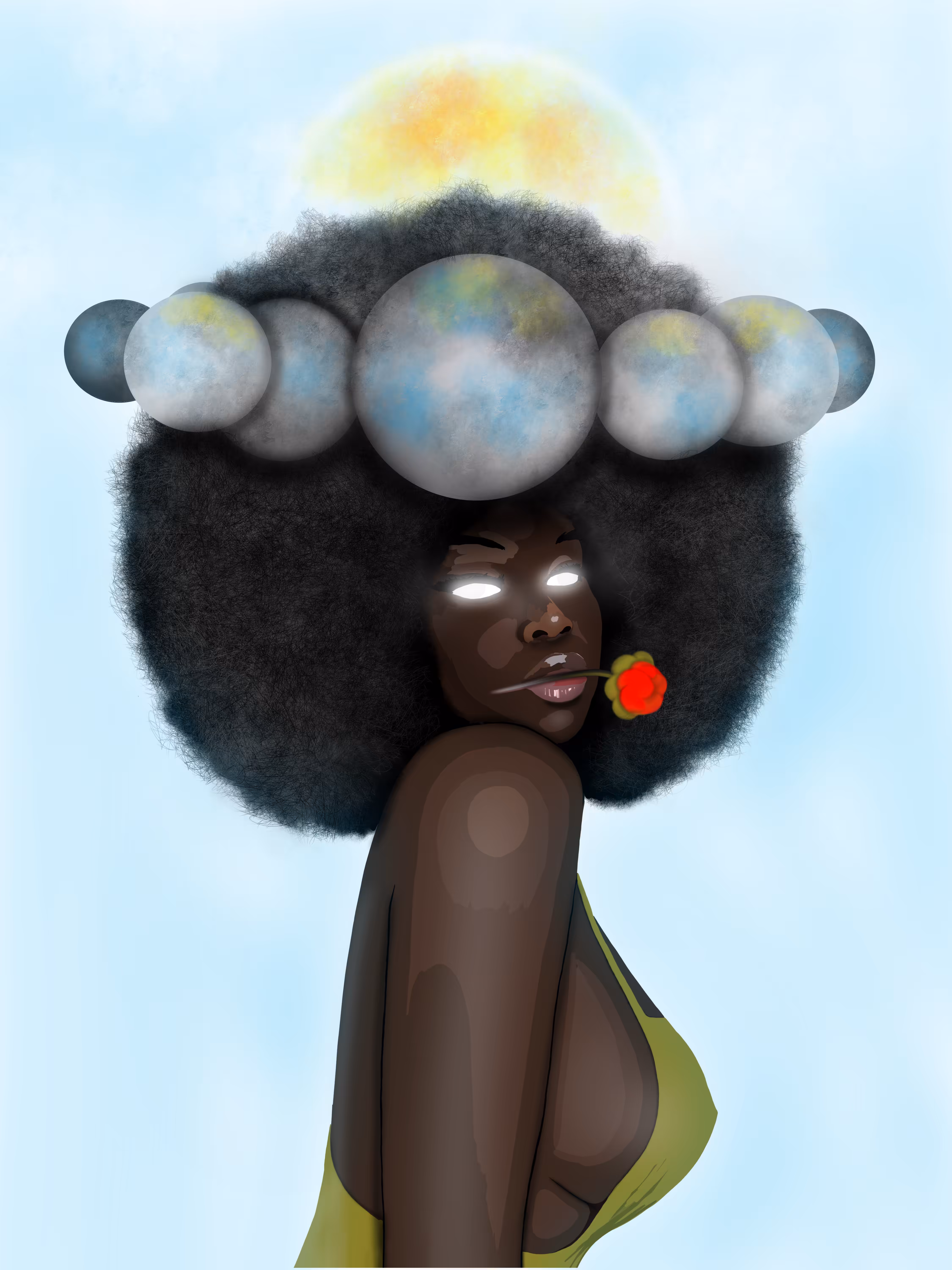 Mobile Phone Arts 📱🎨: Beauty of a yellow sun