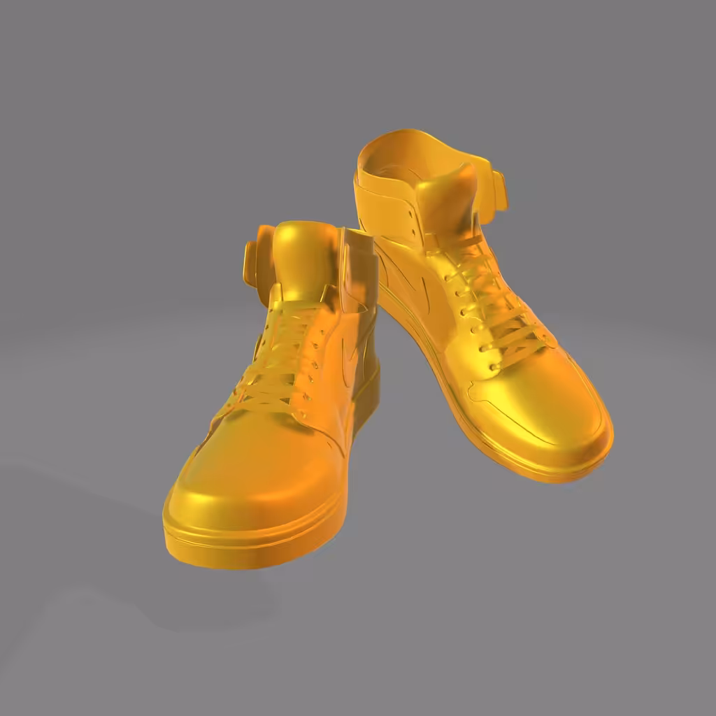 Gold NIKE Shoes