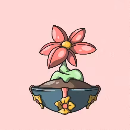 Flower #6 "Strawberry Love" 