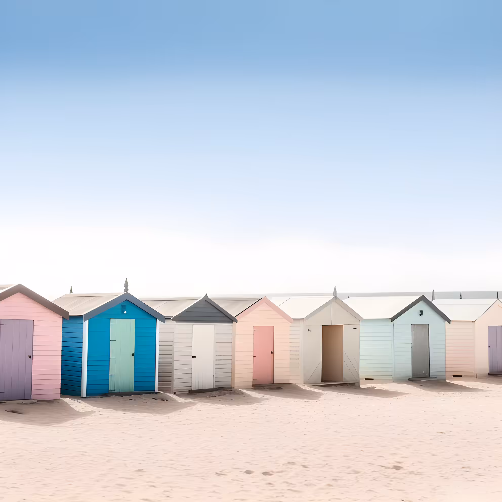 Oleron colorful huts