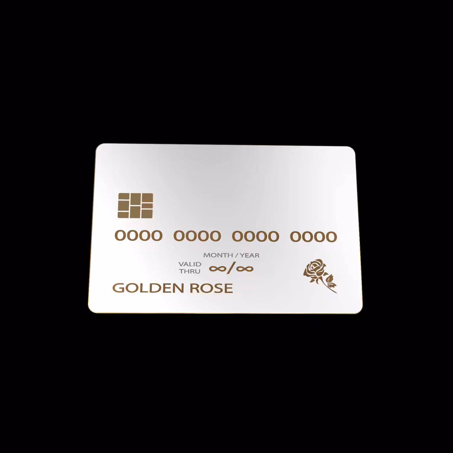 Golden Rose Card