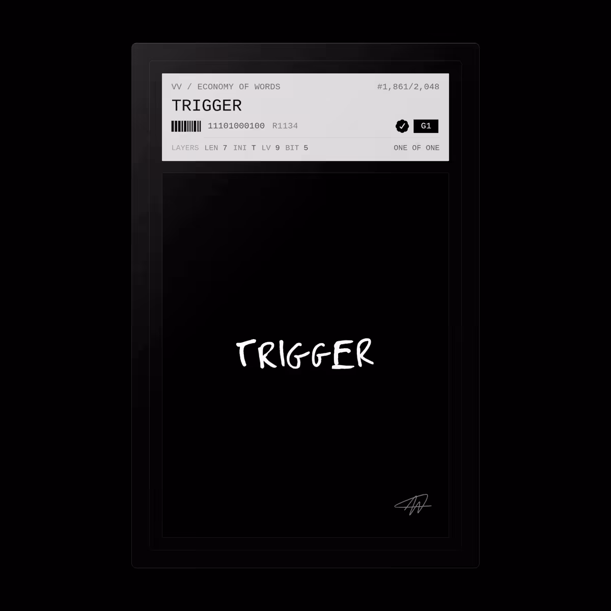 Economy of Words: TRIGGER · #1861