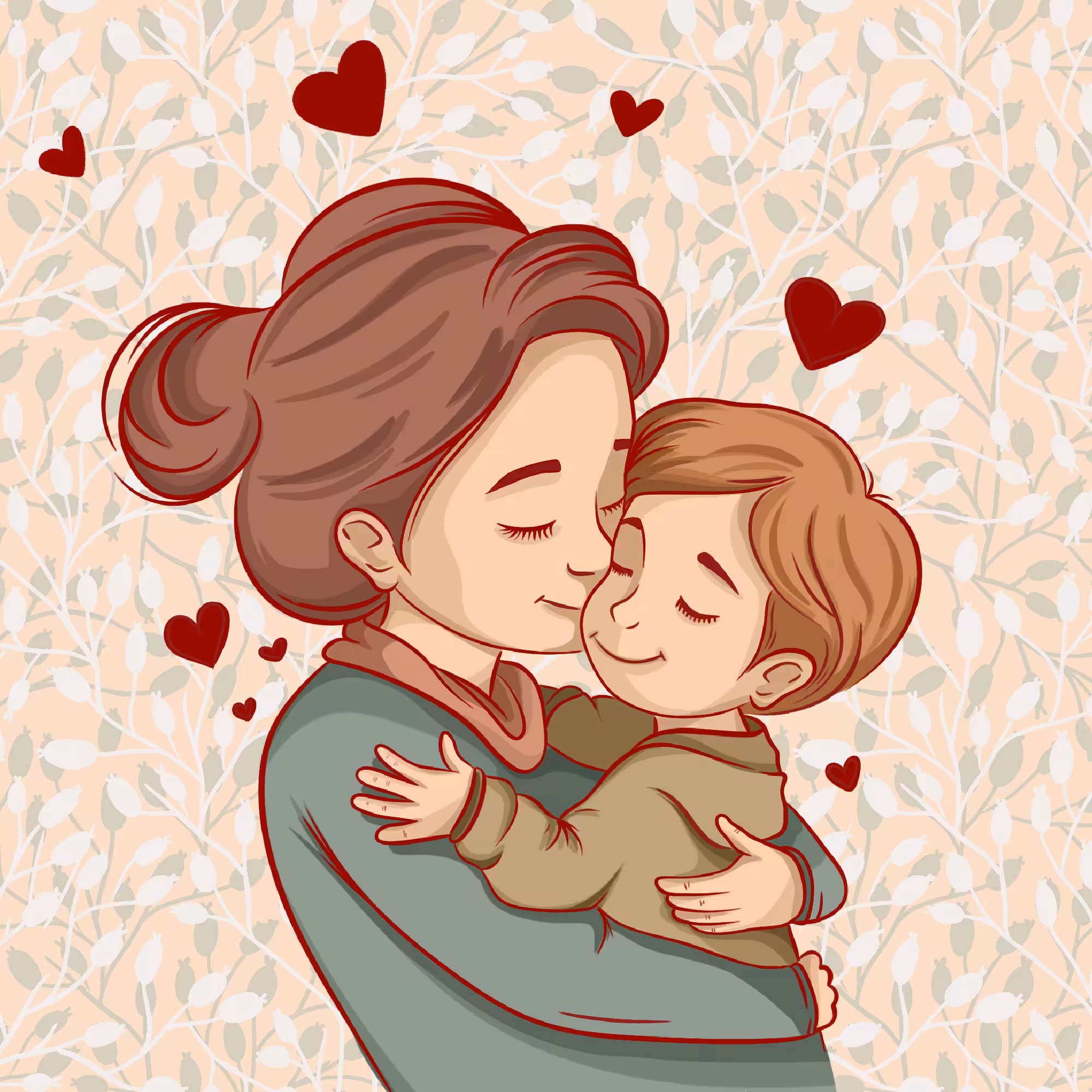 Family: mother and child