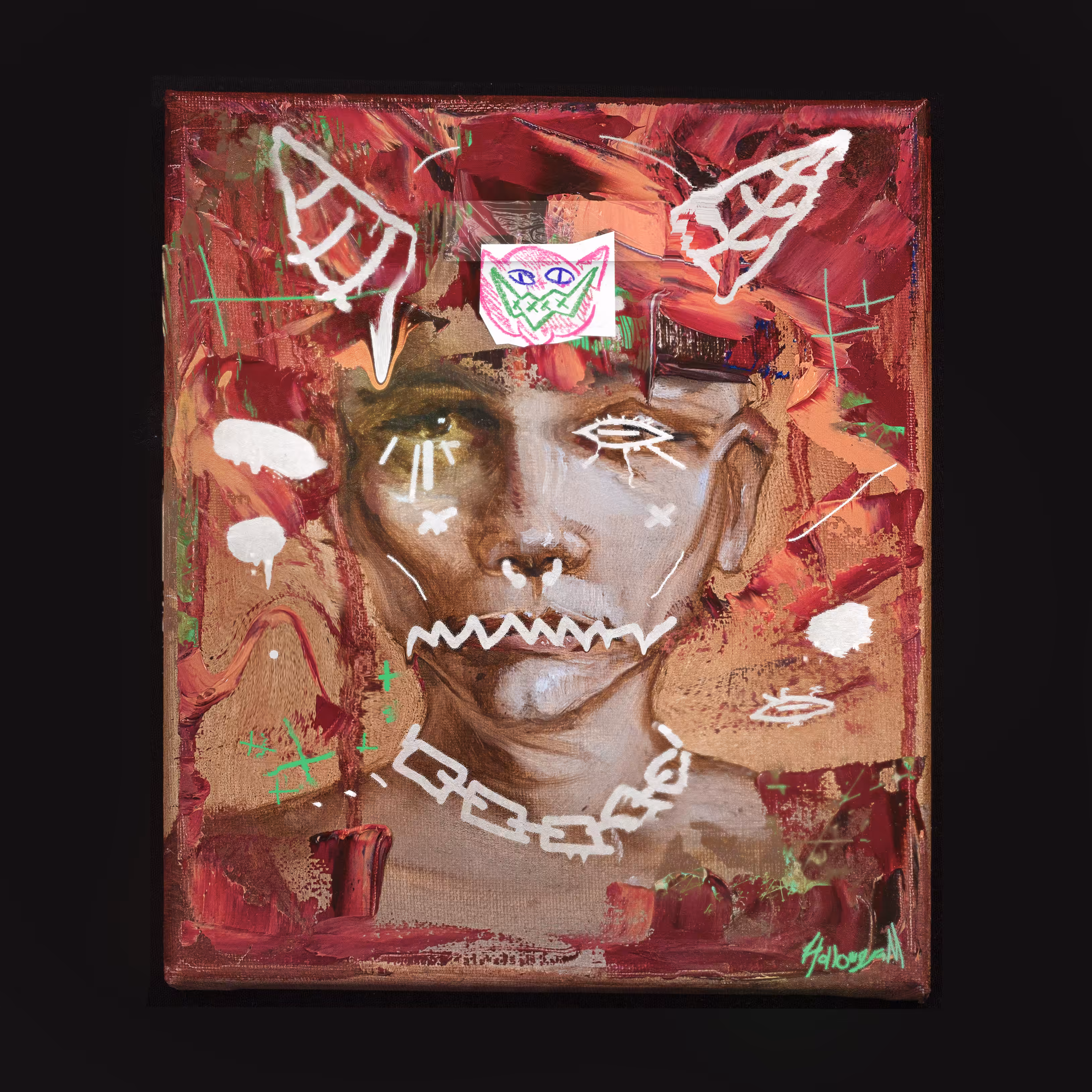 Vandalized Portrait 002