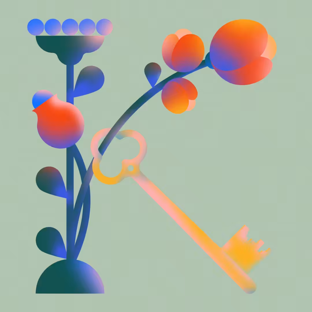 K for the magic garden key