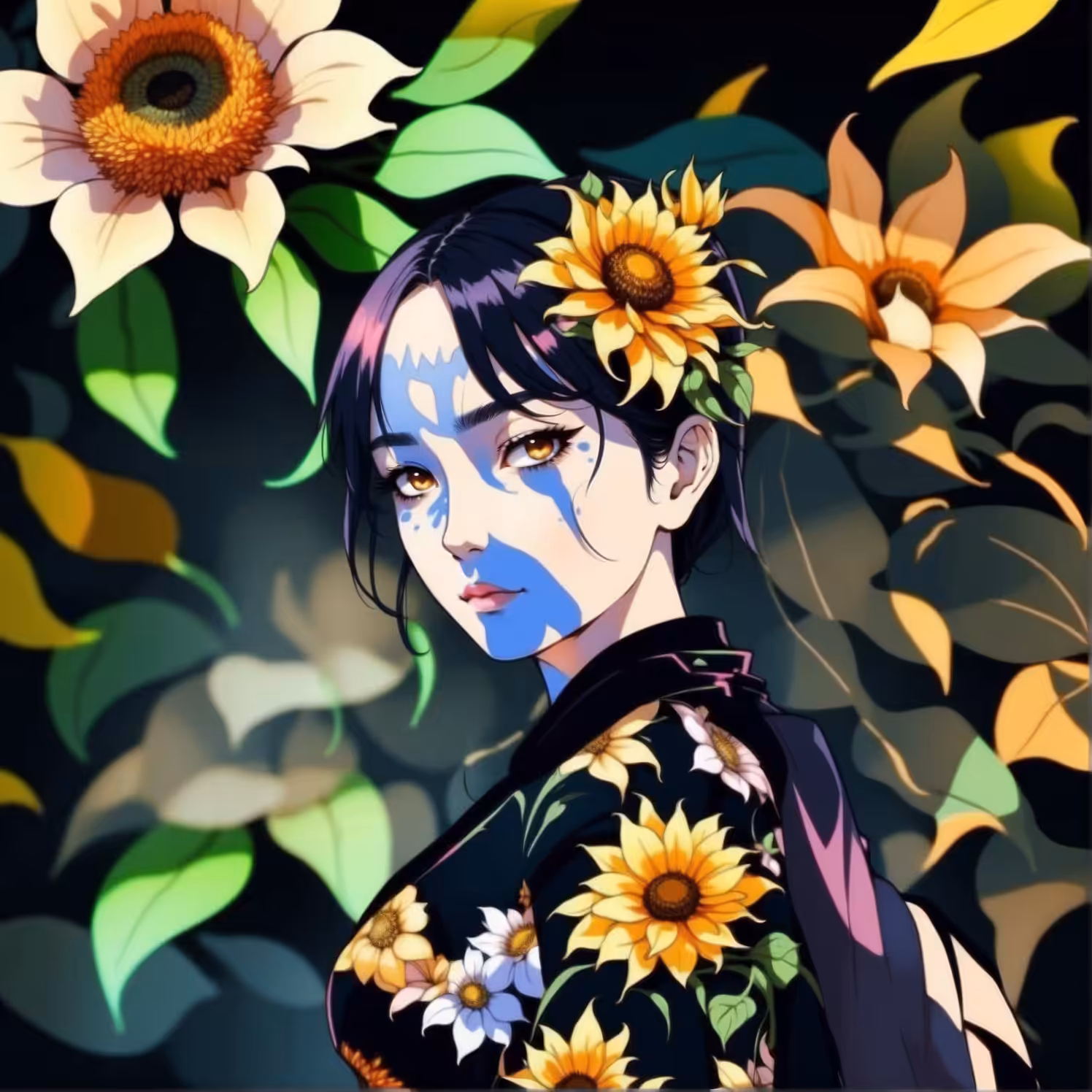 Petals and Pixels: A Floriography Collection: Sunflower 