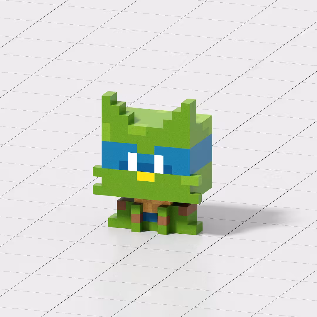Crypto Voxel Cat #005