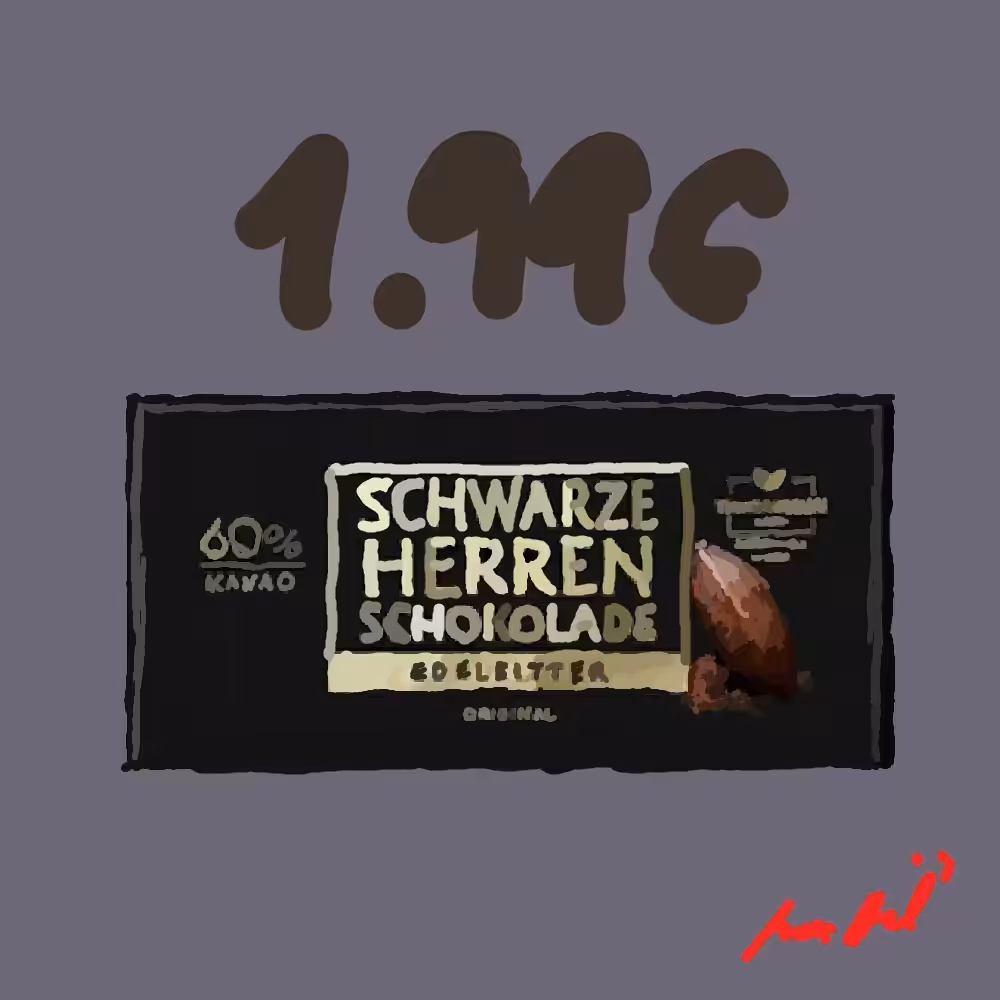 Sarotti Schwarze Herren-Schokolade Edelbitter 60%, 100g