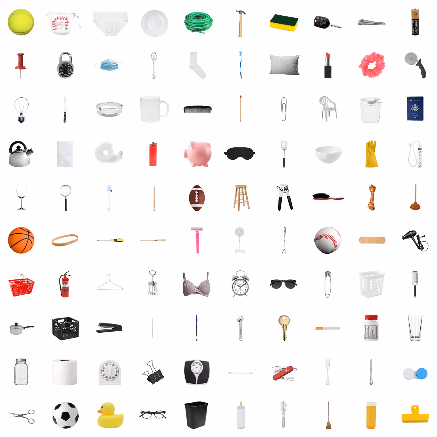 100 Everyday Items