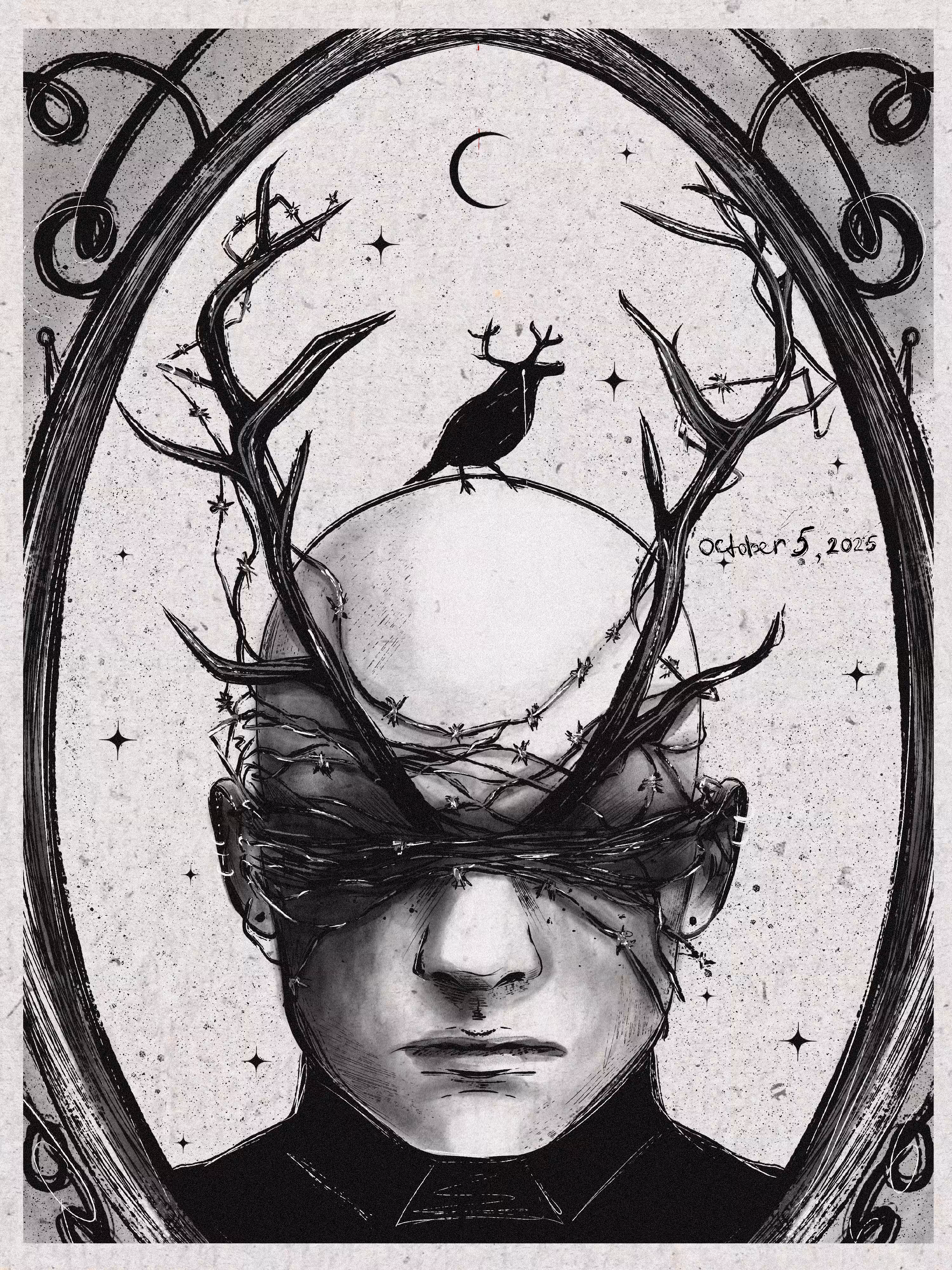 Black and white October: — DEER —