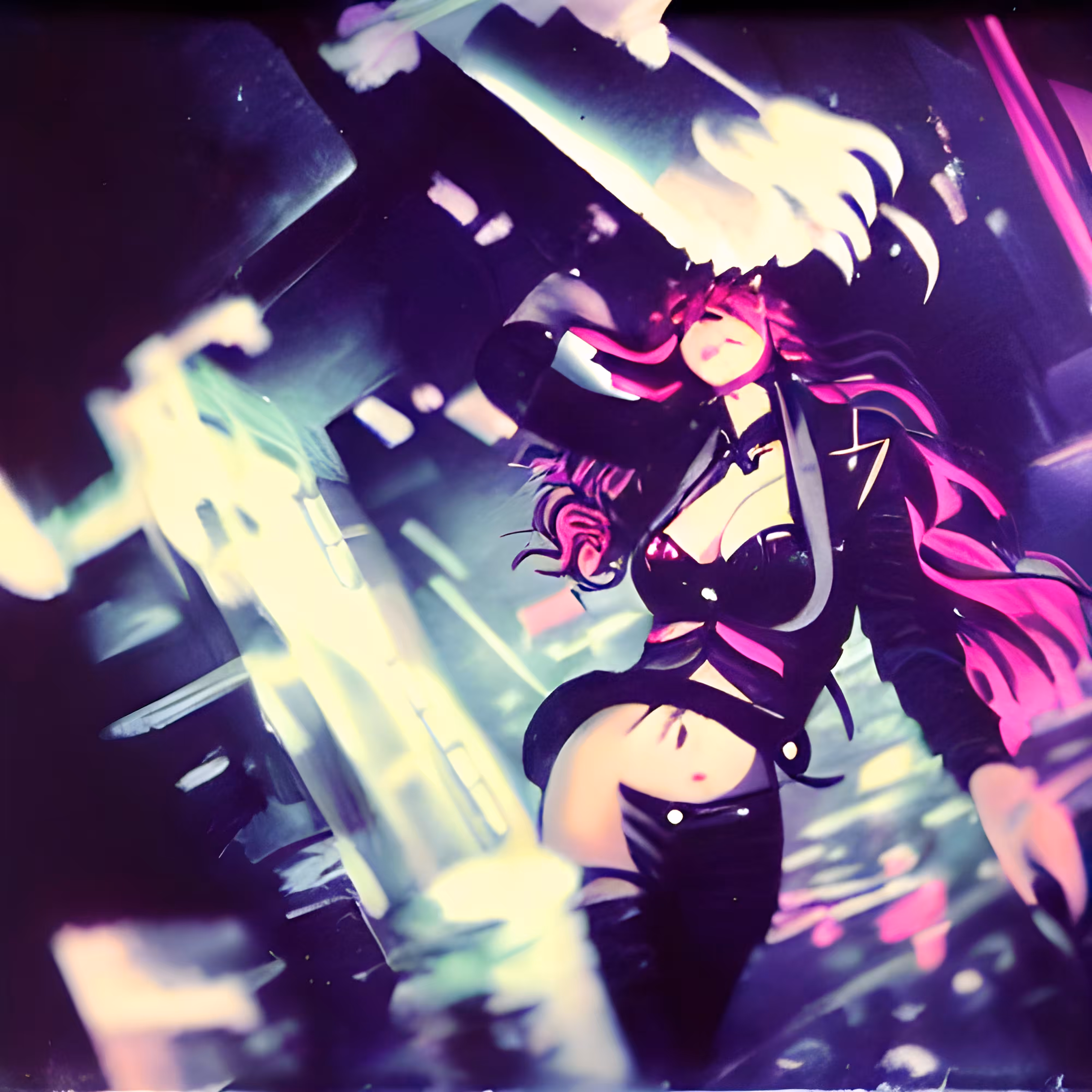 Neon Haired Vixen